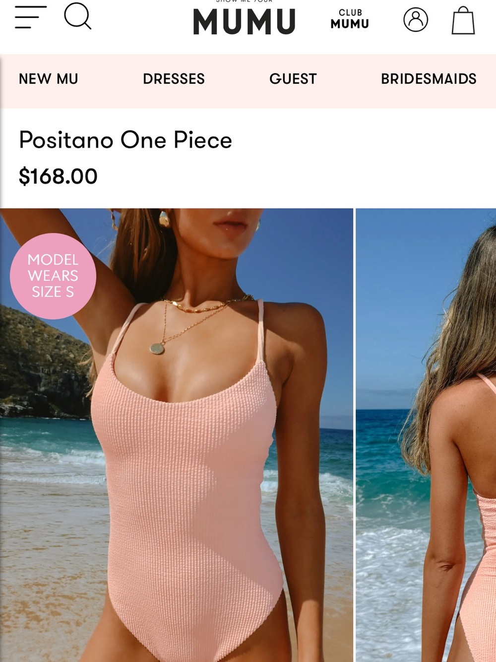 Show Me Your MuMu Positano One Piece NWOT